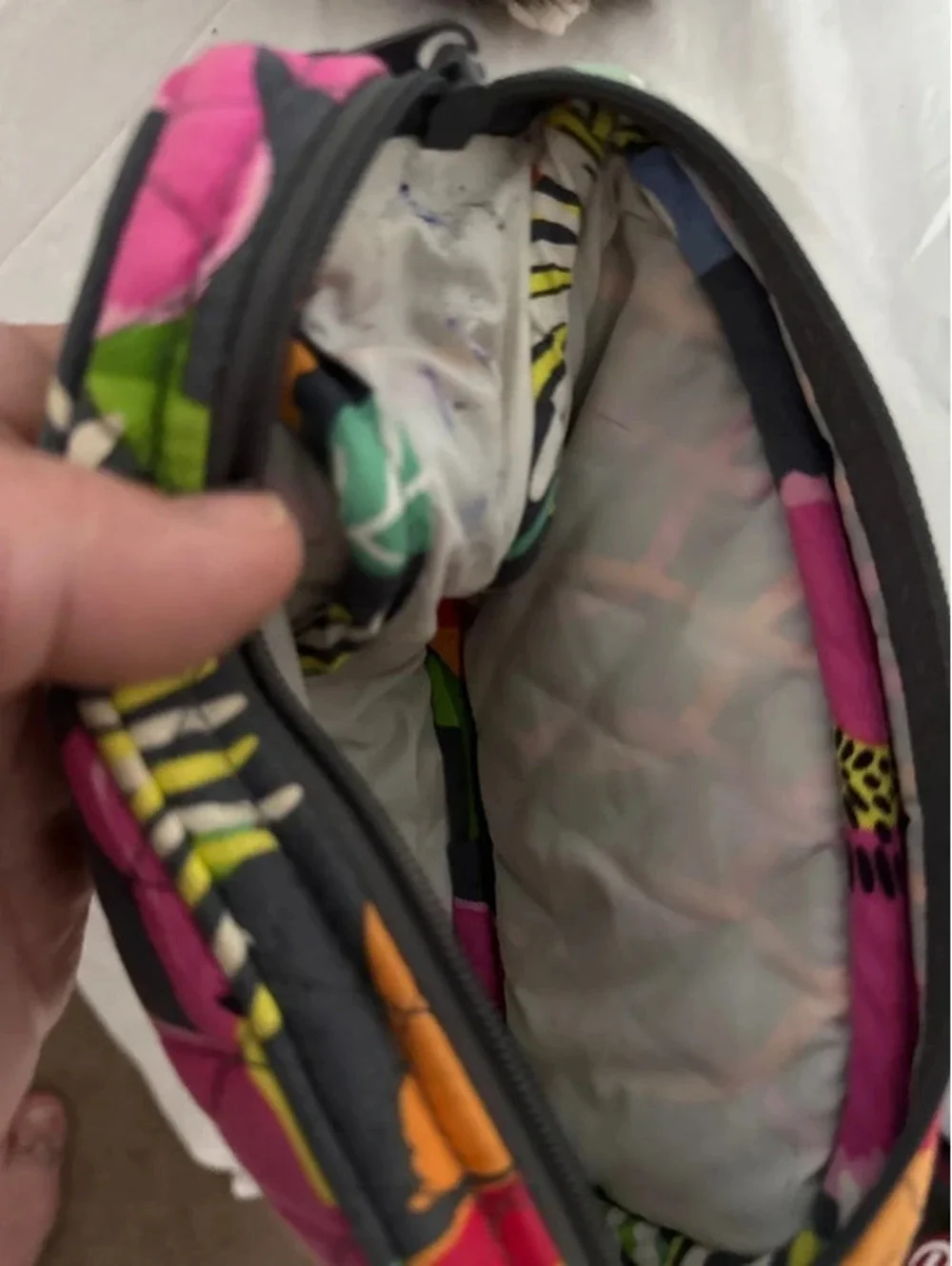 Vera Bradley makeup case with mirror